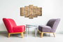 Wallity Cuadro Decorativo en Lienzo 5 Piezas 5PUC-039 Multicolor